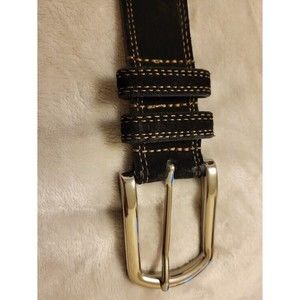 Remo Tulliani Black Genuine Italian Leather Belt 42